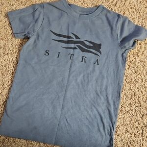 Sitka Kids Blue Short Sleeve Tee